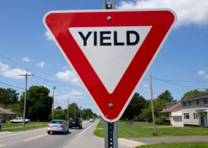 дорожный знак Yield