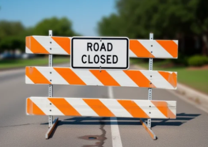 дорожный знак Road Closed в США 