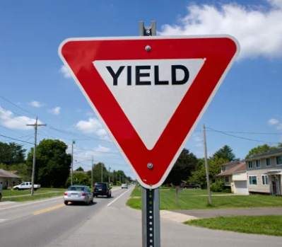дорожный знак Yield