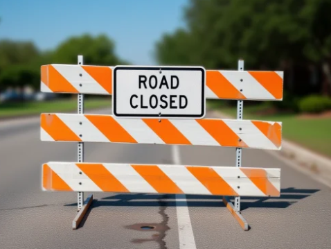 дорожный знак Road Closed в США 